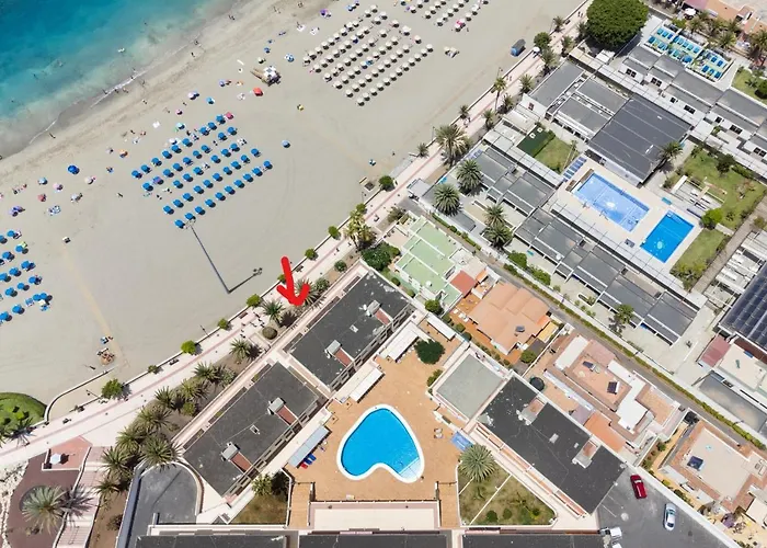 Frontline Playa Vistas With Pool, Parking, Sea דירה לוס כריסטיאנוס